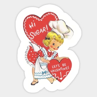 Valentines—hi sugar! Sticker